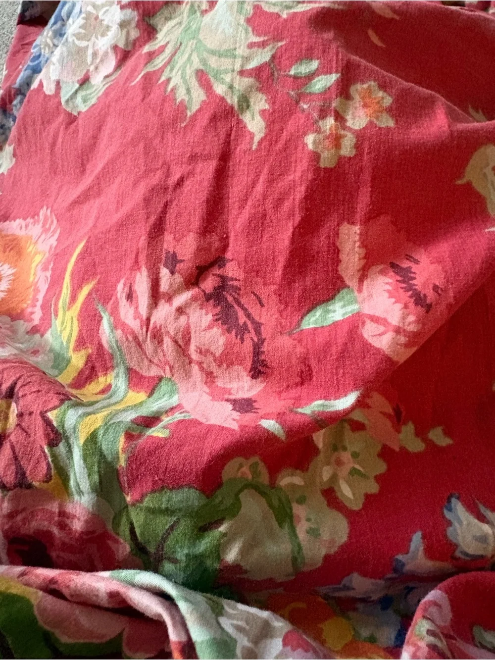 Vintage Ralph Lauren Beach House Floral Queen Fitted Sheet 100% Cotton